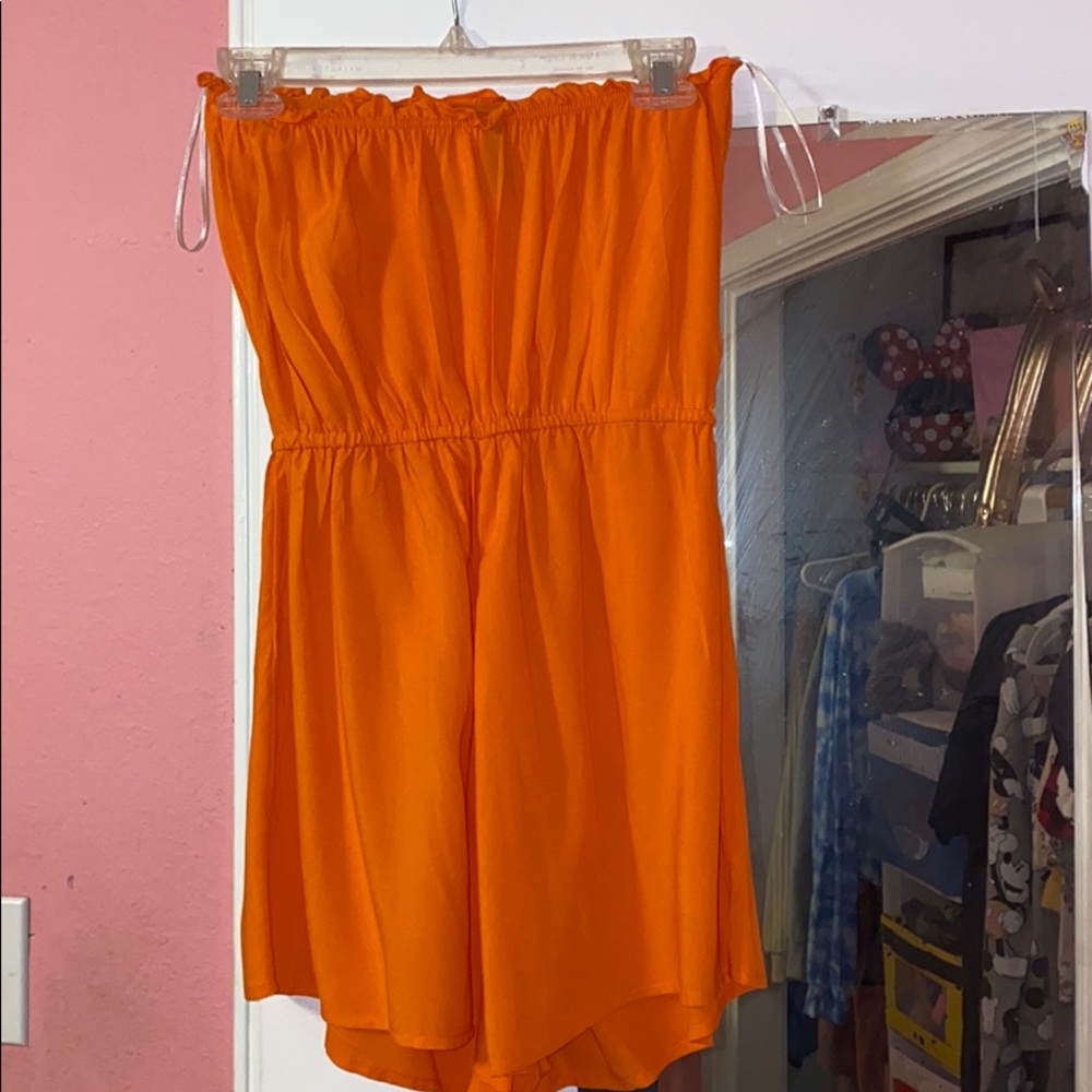 Orange Sleeveless H&M Romper